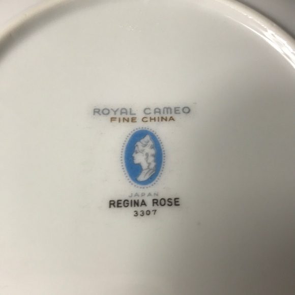 6 Royal Cameo “Regina Rose” Fine China Berry Bowls | Japan 3307 | 5-3/4” - Picture 6 of 6